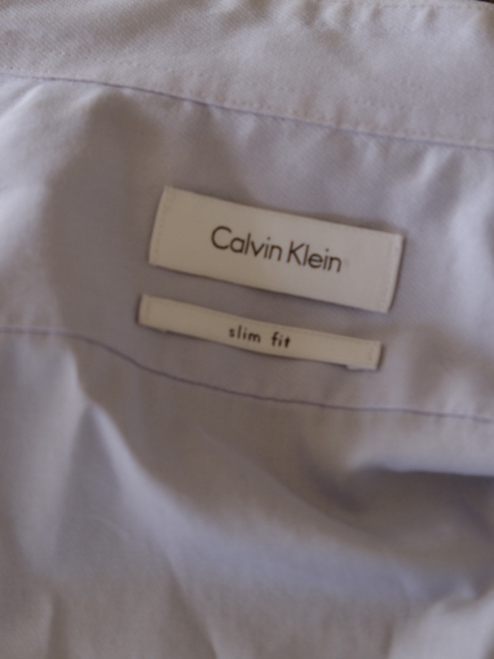 calvin klein button front dress shirt - Picture 7 of 9